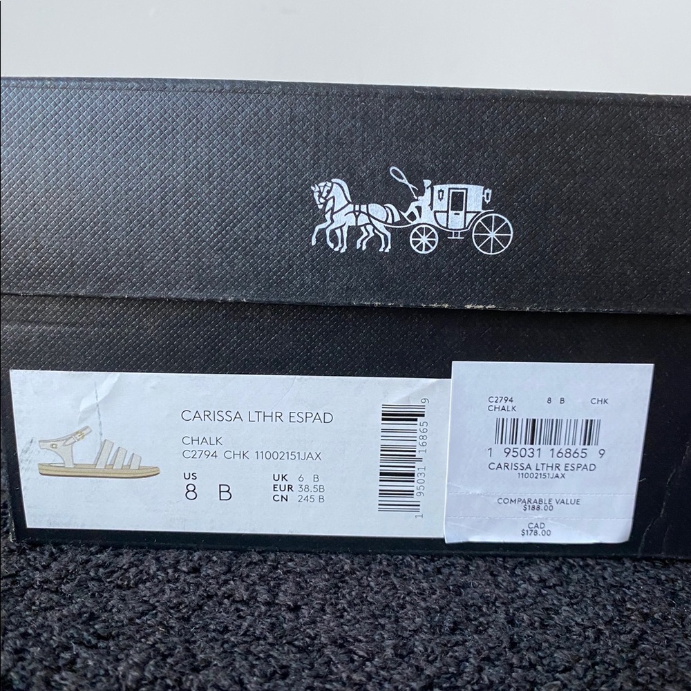 Coach Carissa Espadrilles -Size 8 - NIB - Picture 9 of 10